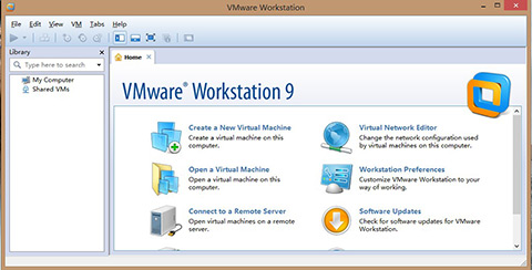 VMware-Workstation-9-interface VMware Workstation 9 interface
