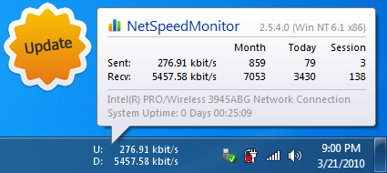 NetSpeedMonitor – 在任务栏上显示当前网速 netspeedmonitor tooltip new