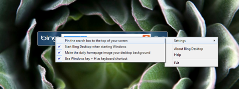 Microsoft Bing Desktop – 把Bing每日图片用作桌面壁纸 bing setting