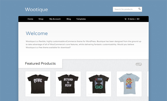 5套免费WordPress电子商务主题 2 wootique wordpress theme