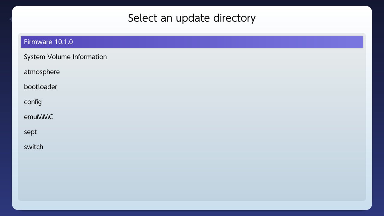 选择固件文件夹 选择固件文件夹