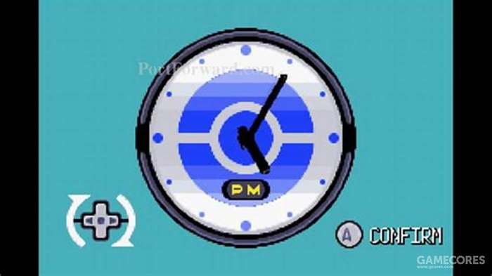 时钟页面,由于《宝石》系列设计的对时只有这一次,再也没有对时机会,所以这就是问题最根本的起因。