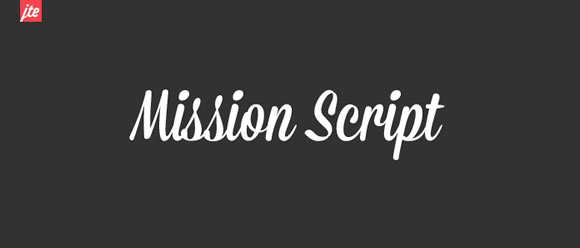 free fonts mission script 